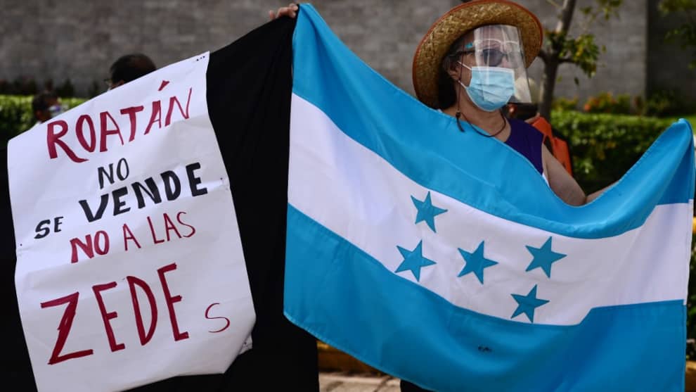 Hondureños protestan contra "ciudades modelo" de inversión extranjera