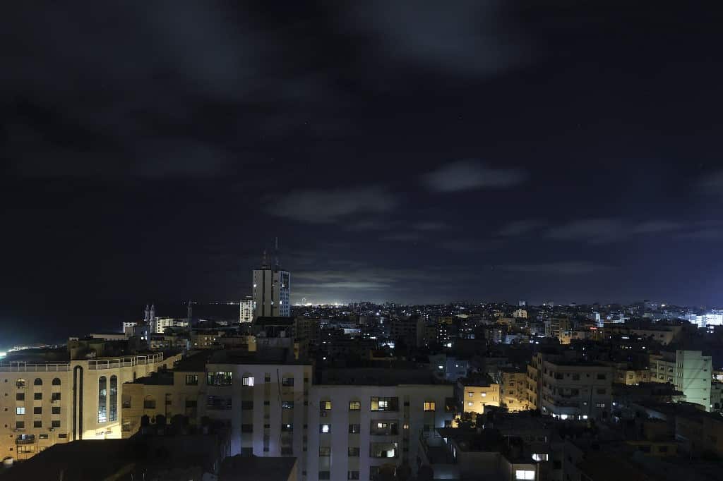 Tensa calma en la ciudad de Gaza tras los bombardeos en la franja ocurridos el sábado 17 de junio por la noche. Foto: AFP