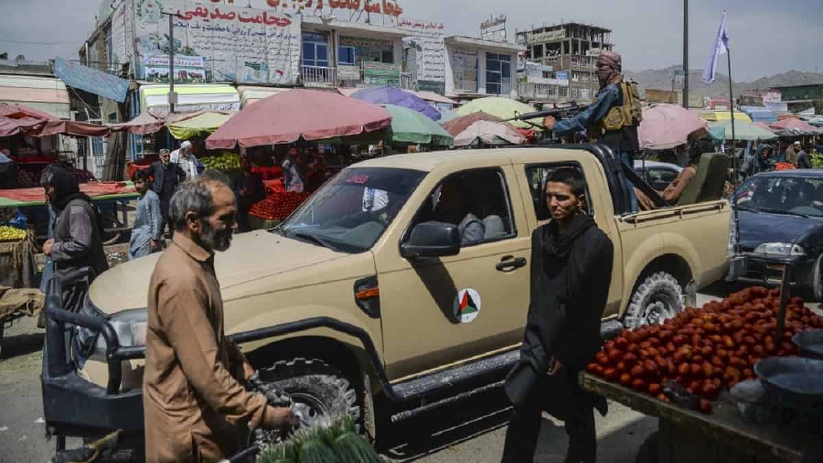 Talibanes en Kabul