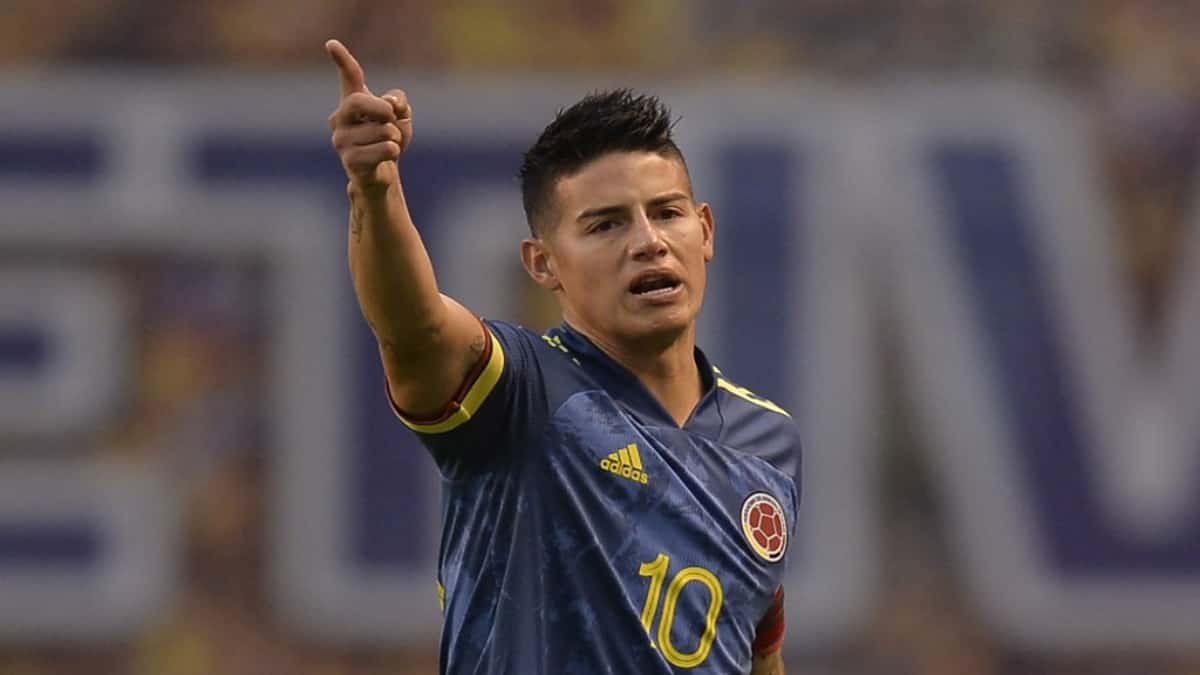 James Rodríguez no disputa un partido con Colombia desde noviembre de 2020. Foto: AFP