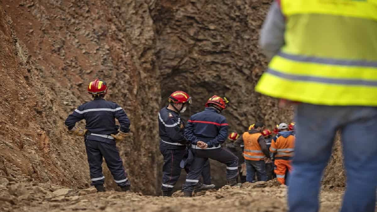 Pozo en Marruecos donde quedó atrapado el niño Rayan