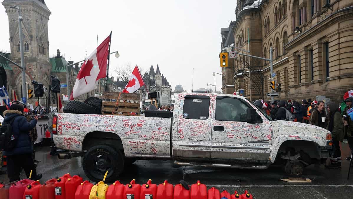 Protesta en Ottawa | Foto: AFP
