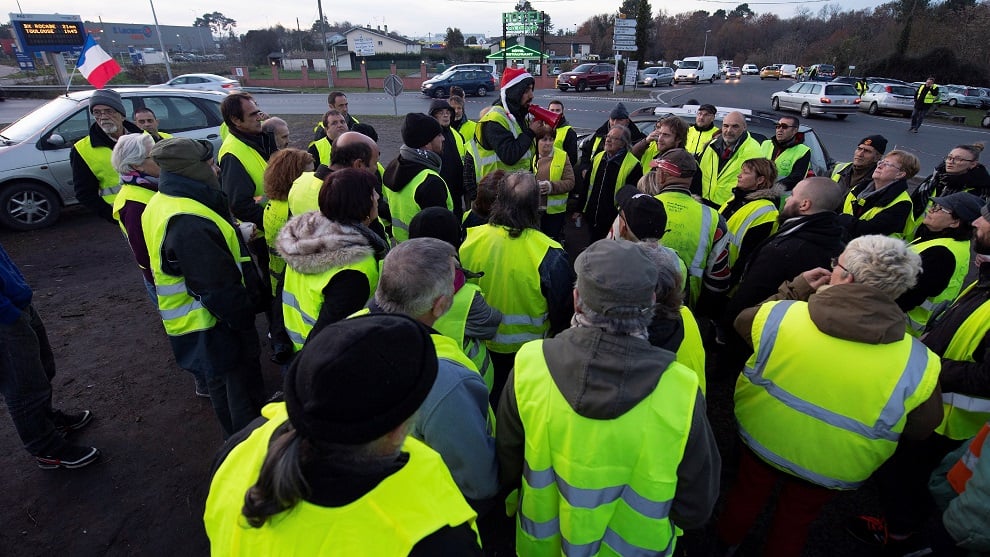 Chalecos amarillos en Francia/ Foto: EFE/ Referencia