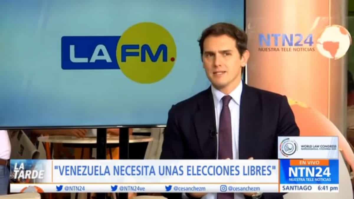 "Es lamentable que Zapatero apoye el régimen de Maduro”: Albert Rivera