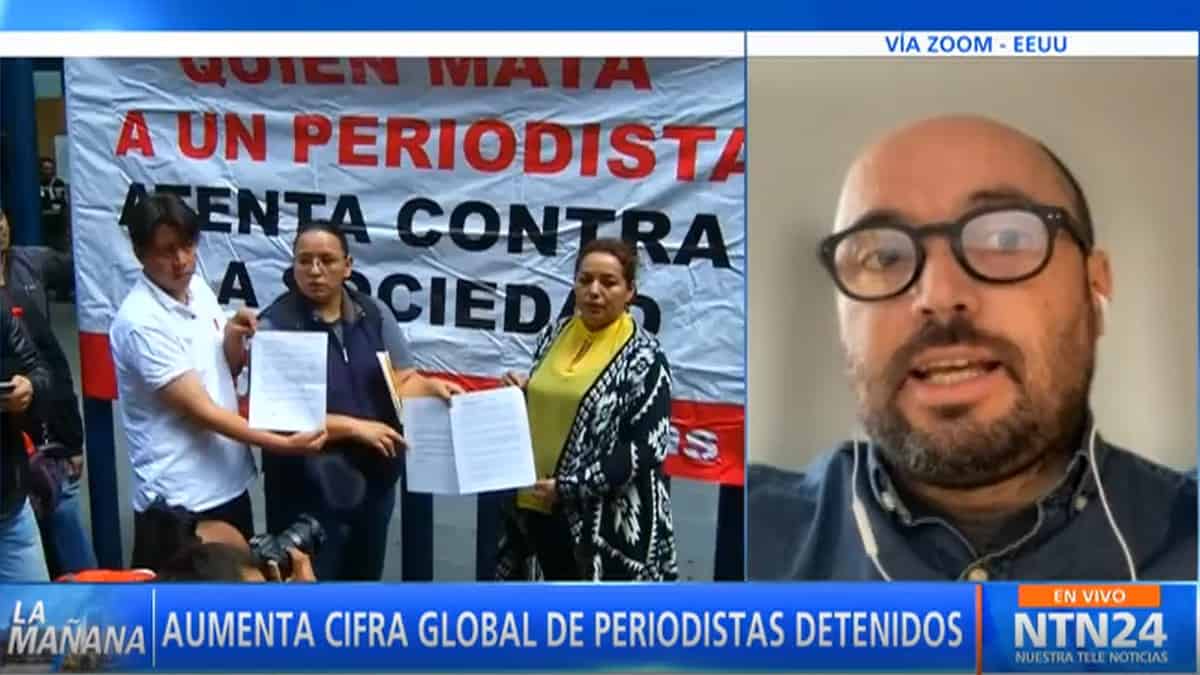 293 periodistas detenidos en 2021 según la CPJ