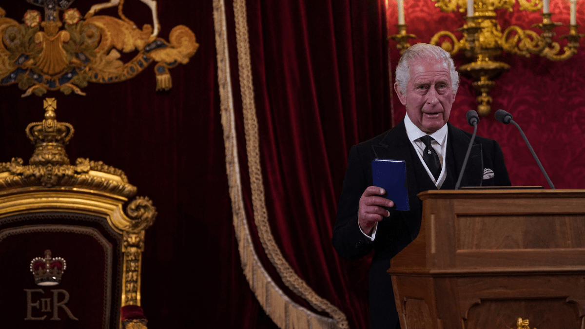 Carlos III fue proclamado nuevo rey de Inglaterra. Foto AFP