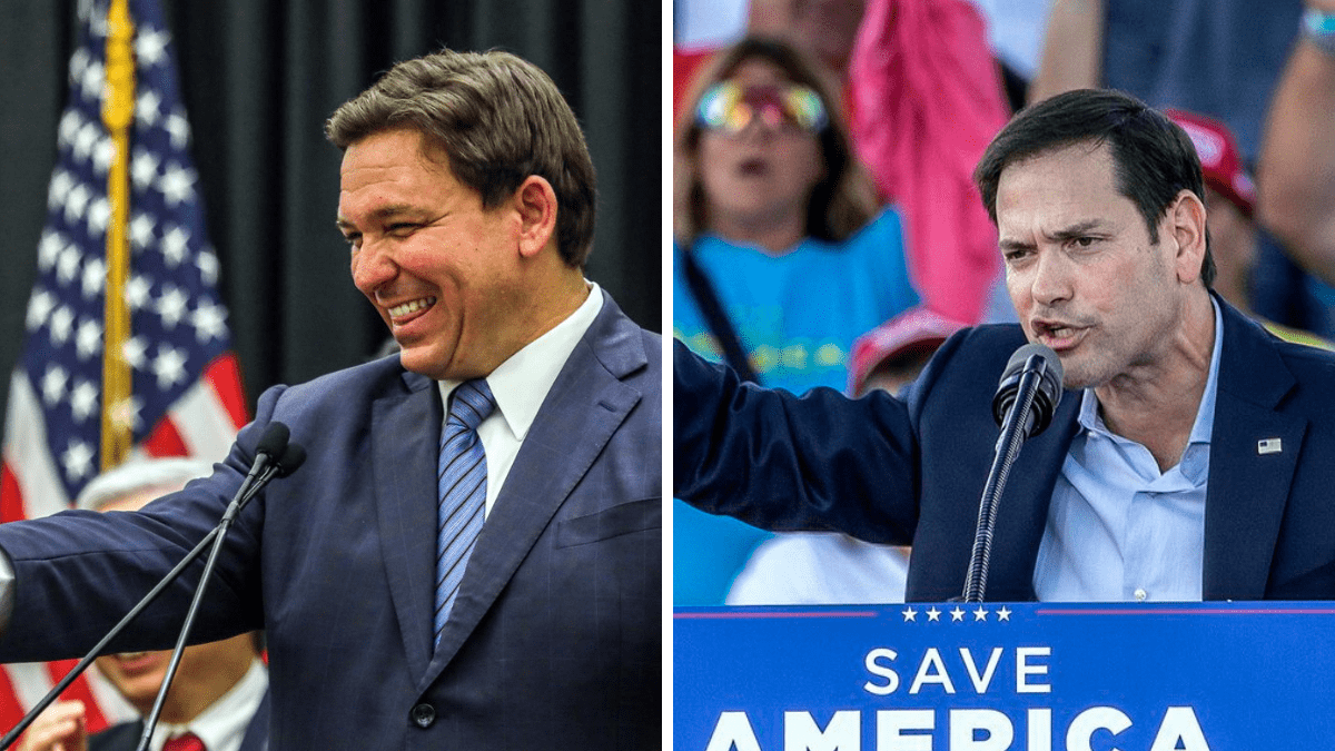 Ron DeSantis y Marco Rubio, gobernador y senador de Florida.