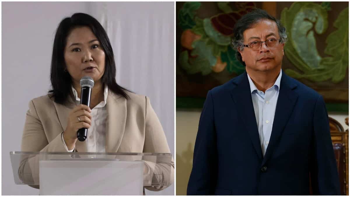 Keiko Fujimori y Gustavo Petro