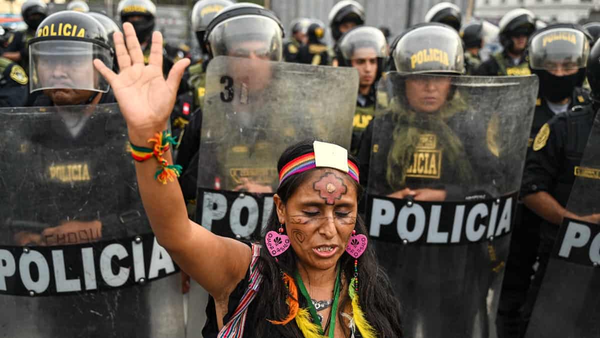 Así avanzan las manifestaciones en contra de la presidenta en Perú