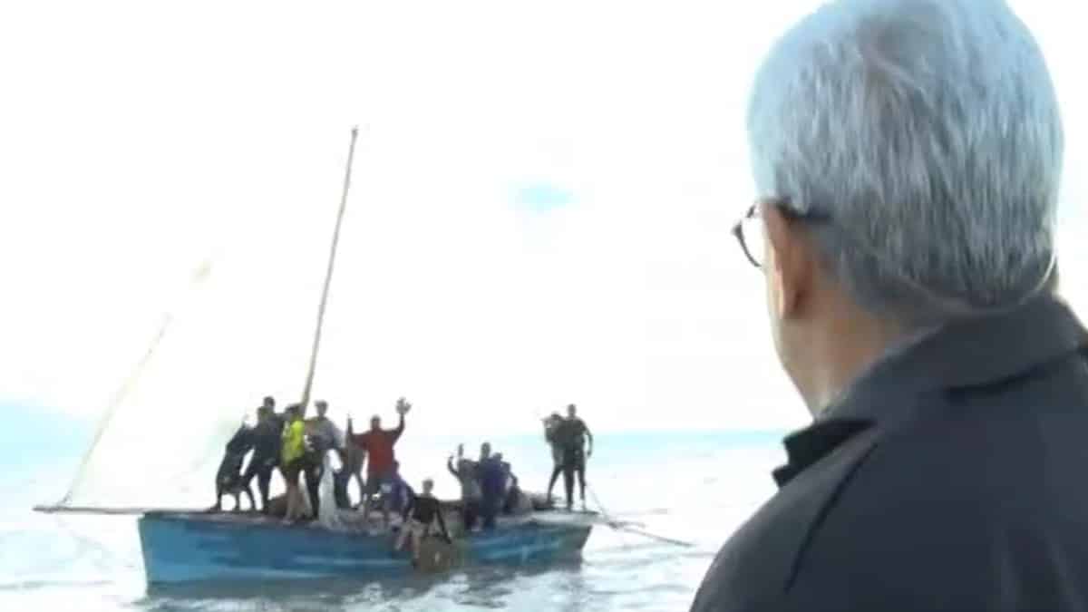 "Cuba sigue sangrando": Este fue el momento de la llegada de 25 migrantes a los cayos de la Florida