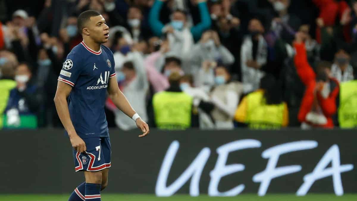 Delantero del París Saint Germain, Kylian Mbappe