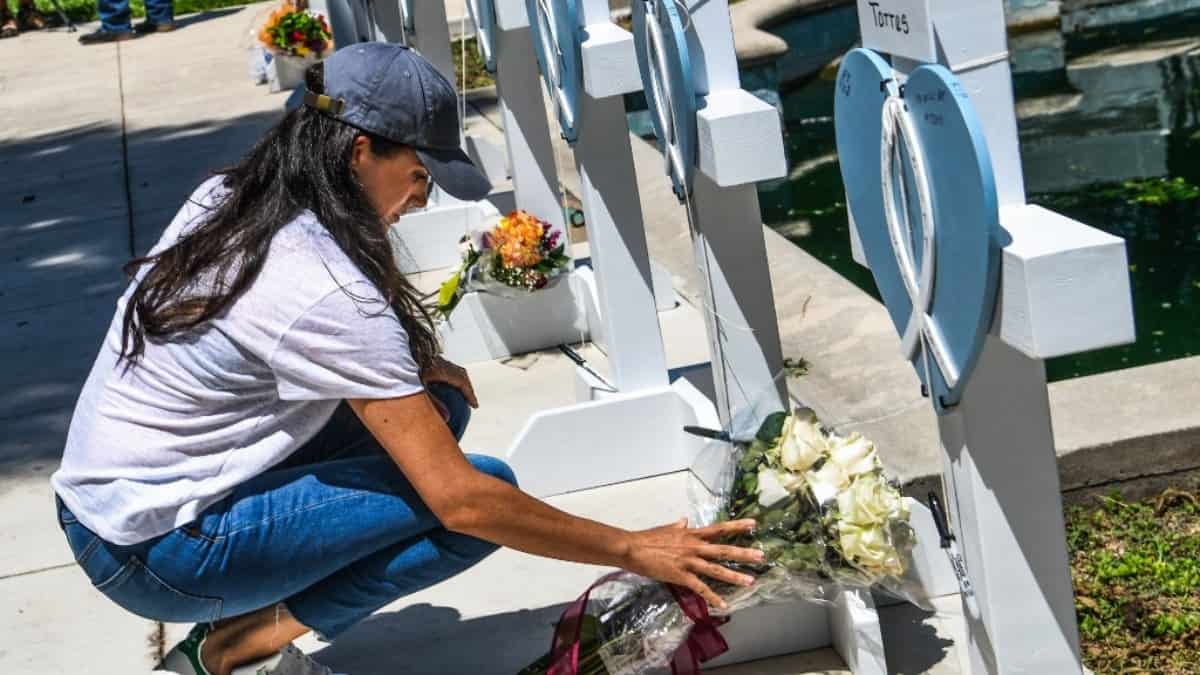 Meghan Markle en Uvalde - Foto tomada de AFP