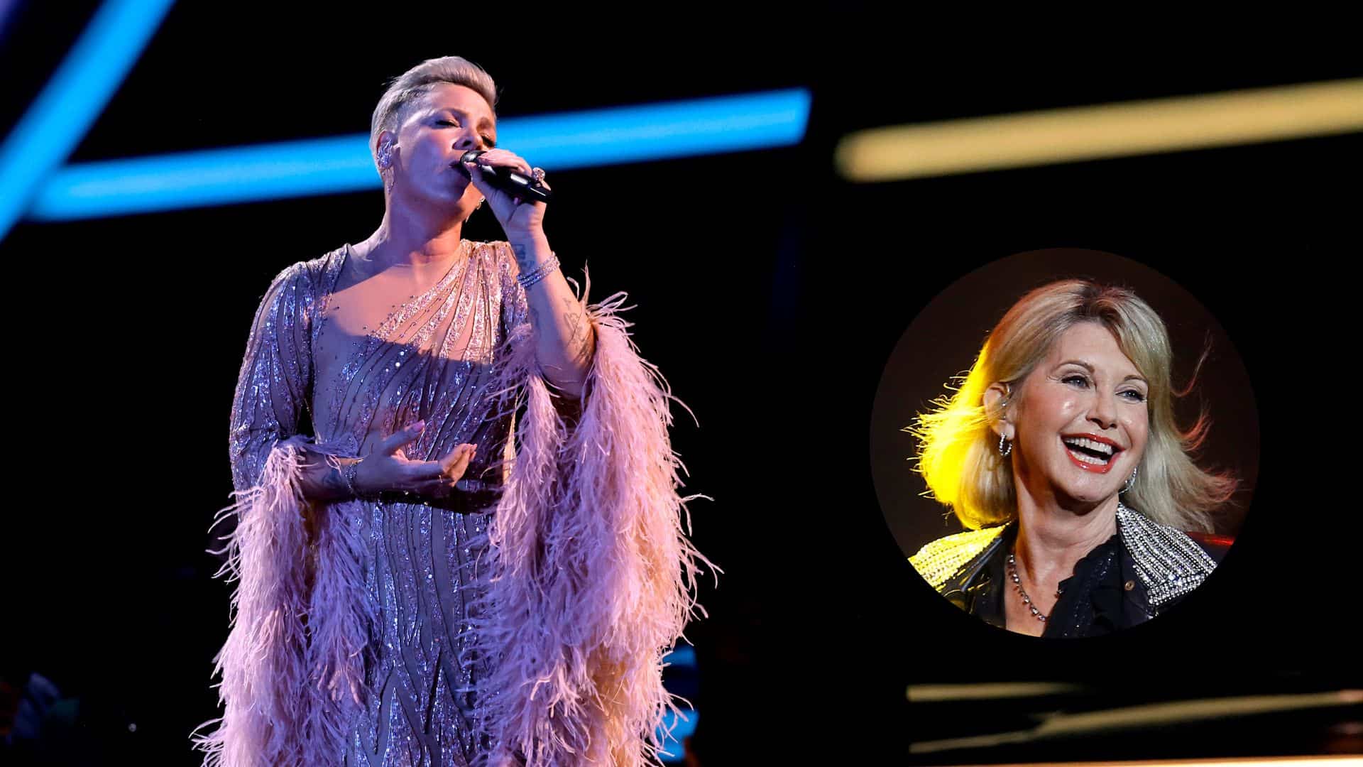 Emotivo homenaje de Pink a Olivia Newton-John en los American Music Awards 2022