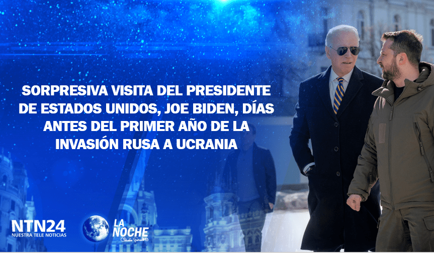 Histórica y sorpresiva visita de Joe Biden a Kiev