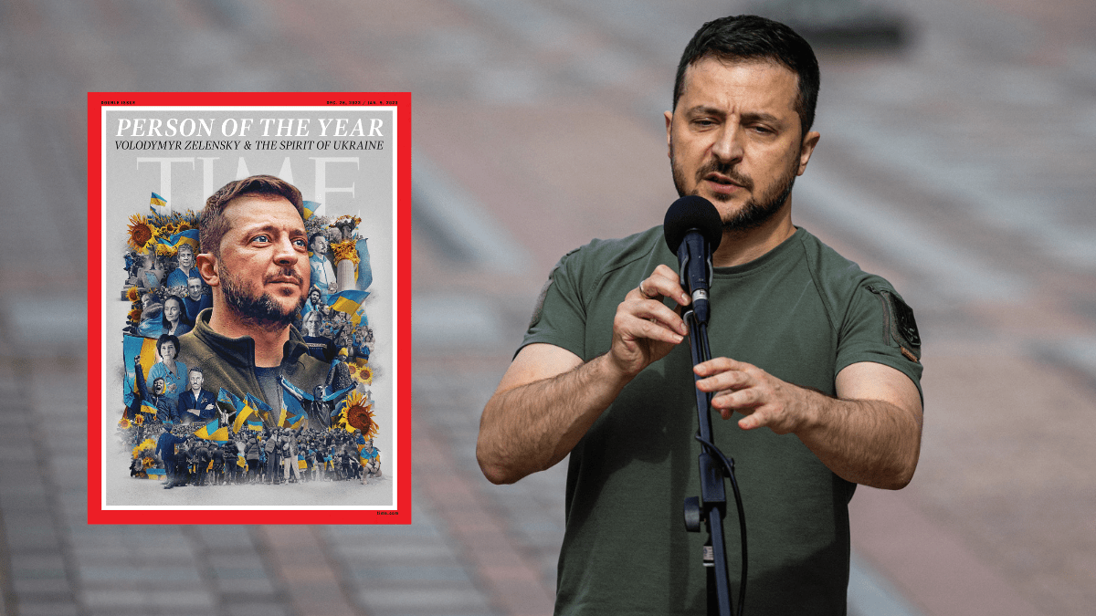 Volodímir Zelenski es la persona del año, según la revista Time