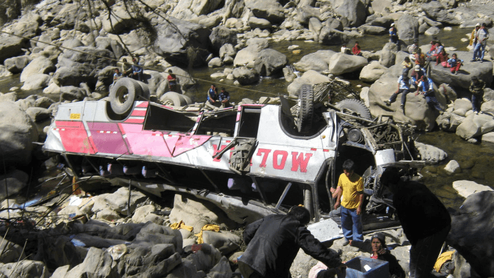 Accidente en las carreteras de Perú
