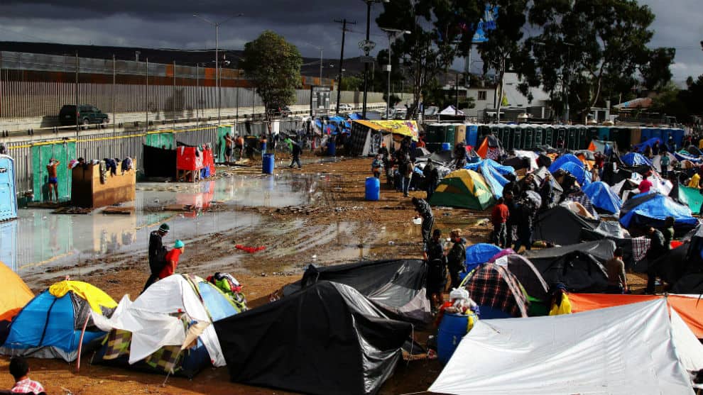 albergue para migrantes en Tijuana