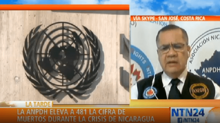 Álvaro Leiva Sánchez, secretario de la Asociación Nicaragüense Pro Derechos Humanos