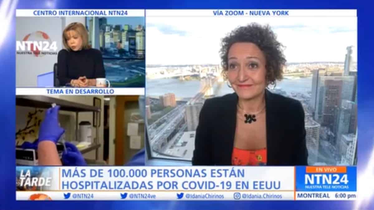 Más de cien mil personas están hospitalizadas por covid-19 en Estados Unidos