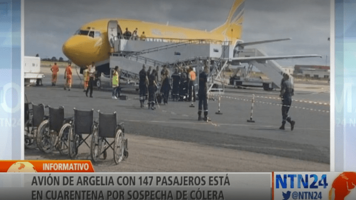 avión argelino detenido en Francia