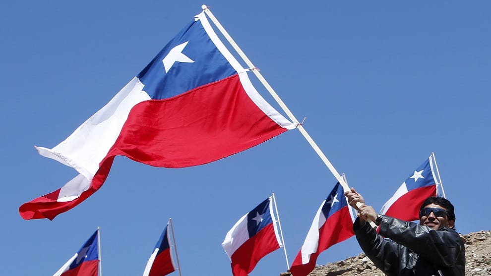 Bandera de Chile/ Foto EFE