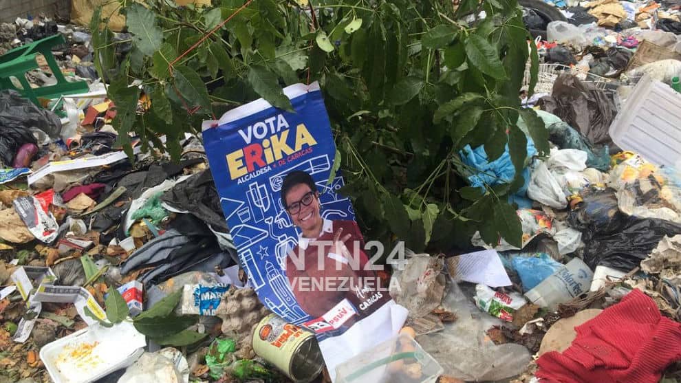 Basura en Caracas/ Foto: NTN24Ve
