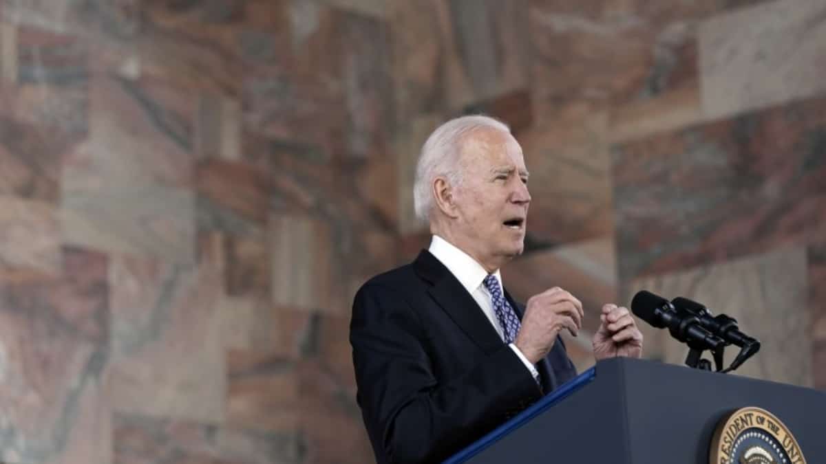 Discurso del presidente de EE. UU., Joe Biden. Foto: AP