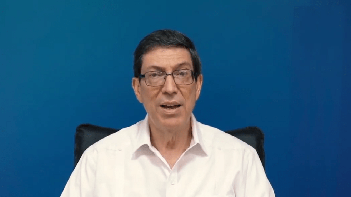 Bruno Rodríguez, ministro de Relaciones Exteriores / Captura de video