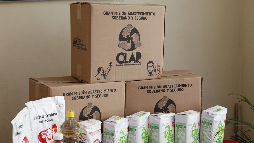 Cajas de alimentos CLAP/ Foto: AVN