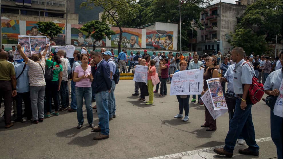 trabajadores protestan