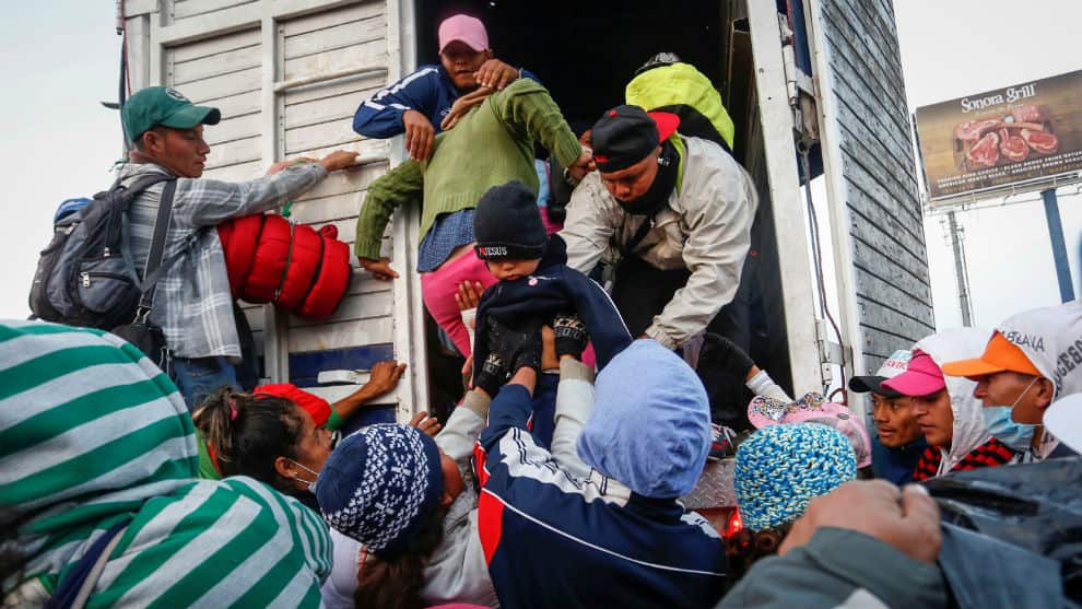 caravana de migrantes a EE. UU.