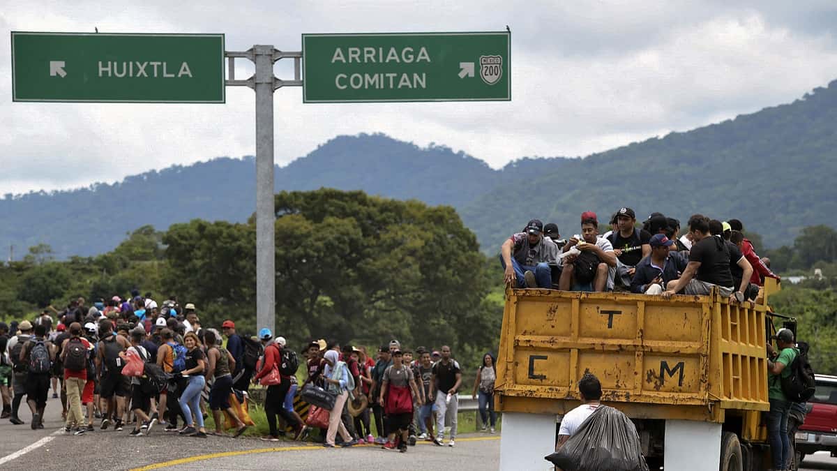 Caravana de migrantes / Foto AFP