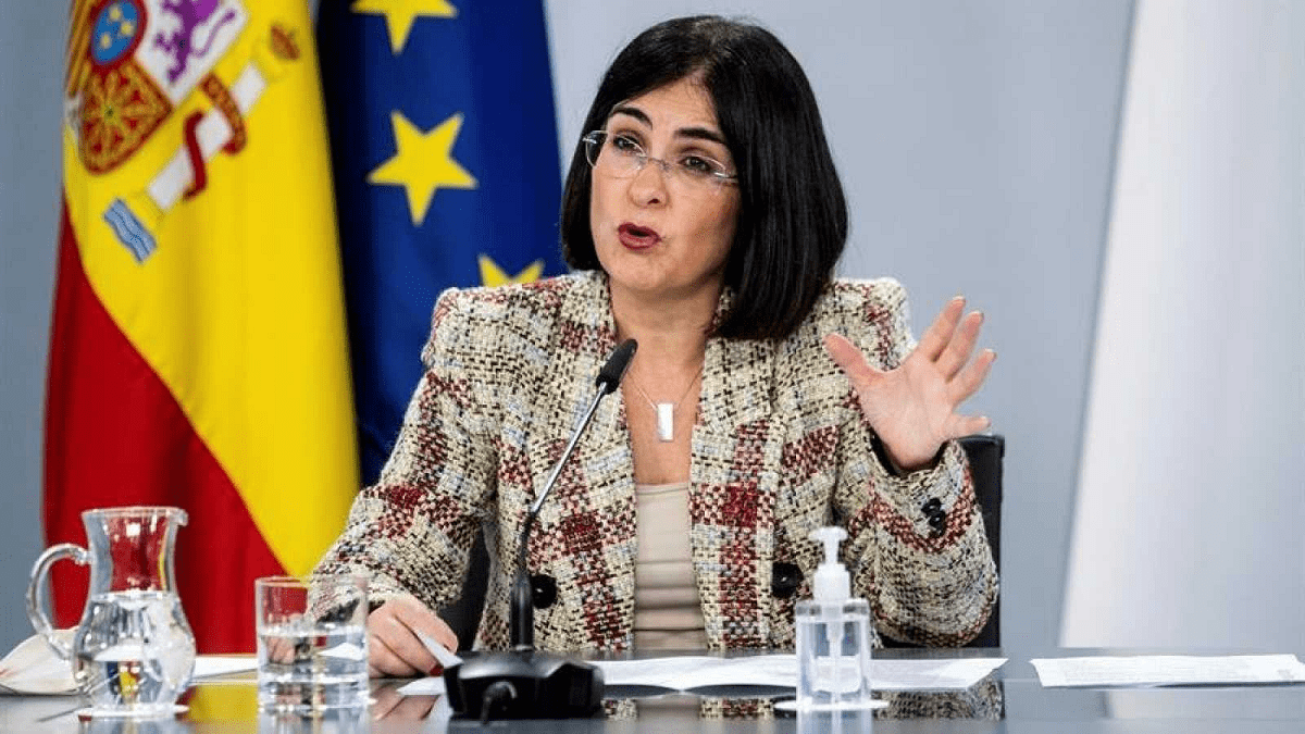 Carolina Daria, ministra de Sanidad de España / Foto tomada de RTVE.es España eleva a 65 años el tope de edad para recibir la vacuna de AstraZeneca