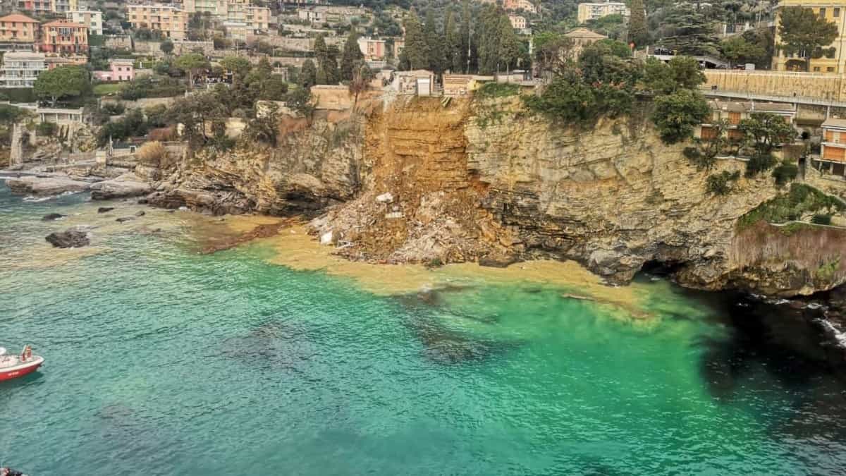 Decenas de ataúdes cayeron al mar tras derrumbe de un cementerio en Italia