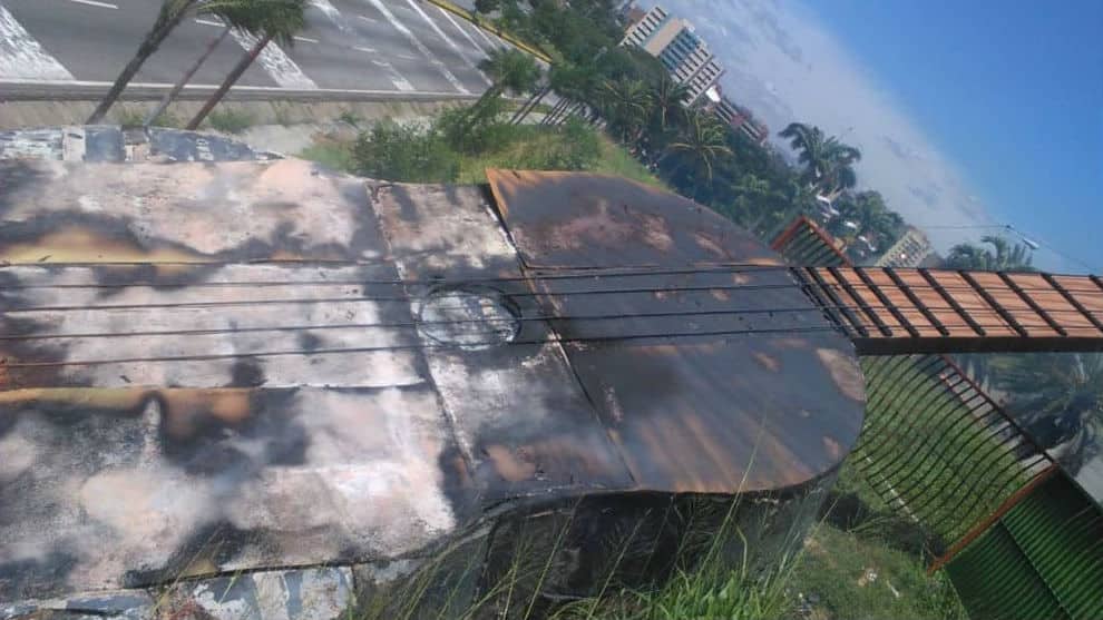 Por presunto descuido se incendió el icónico cuatro del parque El Cardenalito en Lara Cuatro Cardenalito