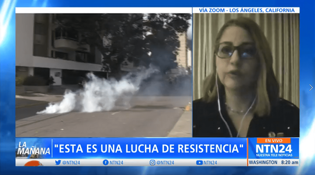 Munira Muñoz, Coordinadora del Foro Penal venezolano en Estados Unidos, ofreció una entrevista al programa La Mañana de NTN24