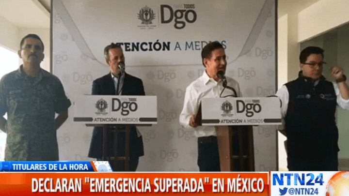 Emergencia superada en Durango, México
