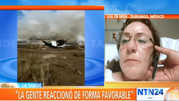 Delia Arrieta, sobreviviente del accidente aéreo en Durango