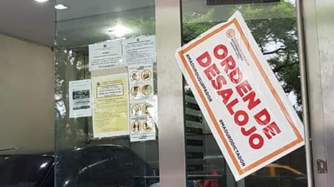 Orden de desalojo /Foto: Cortesía