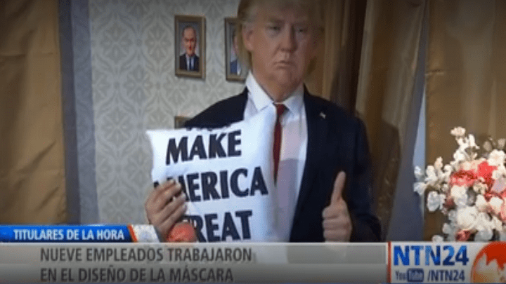 Doble del presidente de EE. UU., Donald Trump.