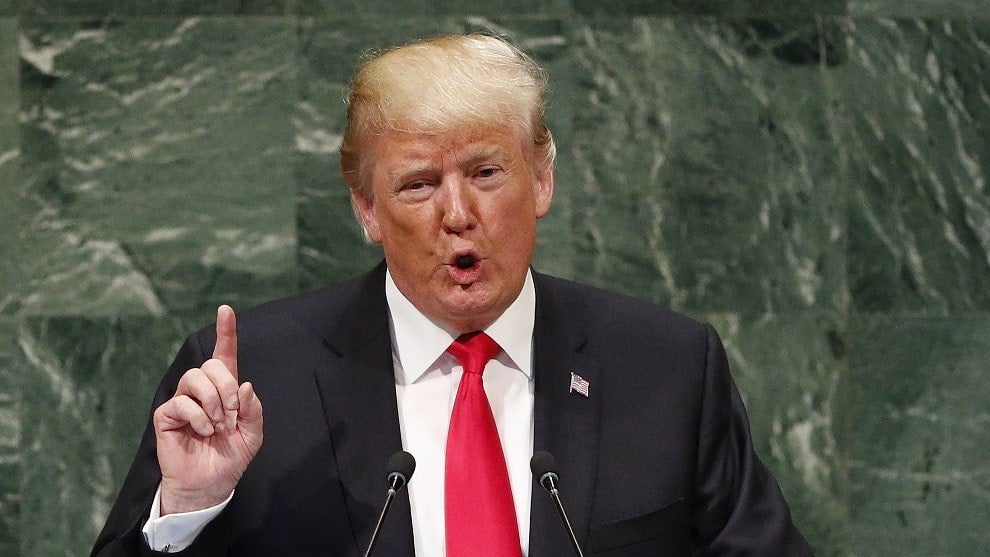 Donald Trump en la ONU/ Foto: EFE