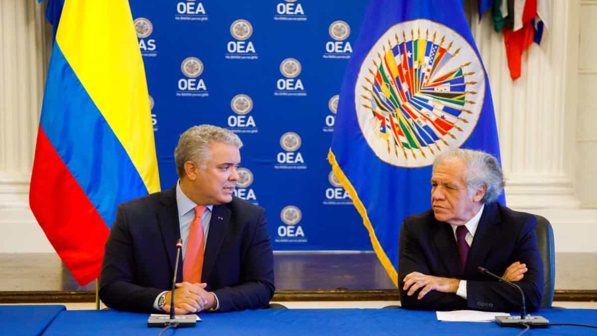 Iván Duque y Luis Almagro / FOTO: OEA Iván Duque y Luis Almagro / FOTO: OEA