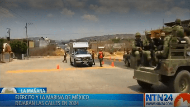 Militares en calles de México