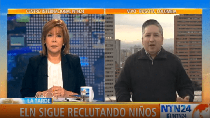 Herbin Hoyos, periodista y reportero de conflictos internacionales sobre la denuncia de Fiscalía de Colombia sobre el reclutamiento de niños por parte del ELN