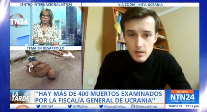 "Rusia está actuando como la Alemania nazi": Oleksandr Slyvchuk