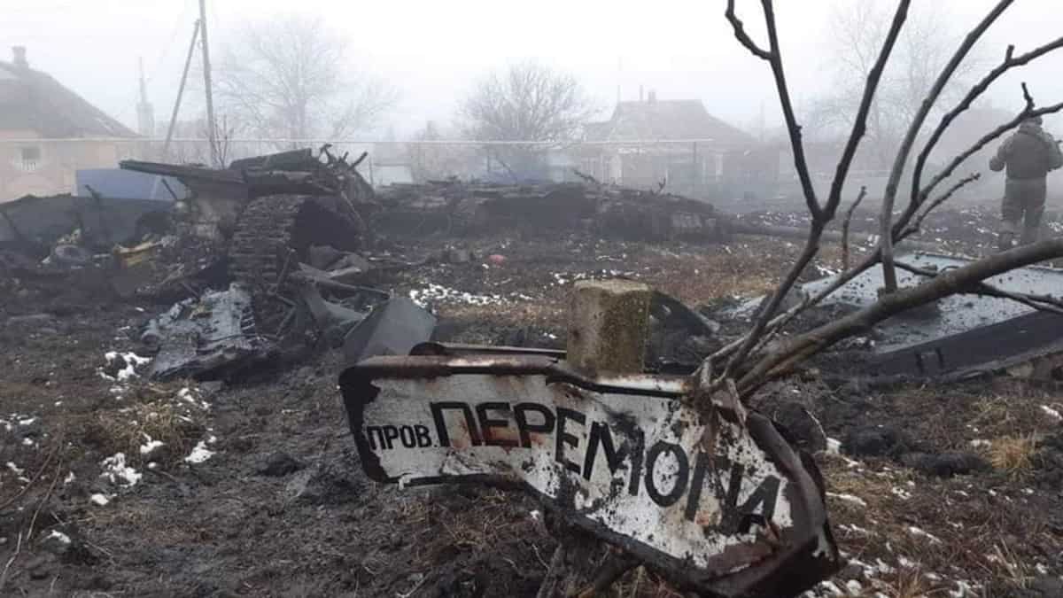 Destrucción de ciudades en Ucrania por la invasión rusa. Foto: AFP