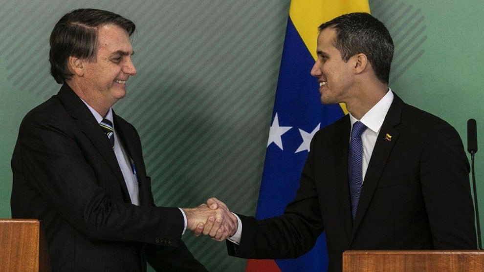 Brasil ratifica su apoyo incondicional al restablecimiento de la democracia en Venezuela bolsonaro guaido