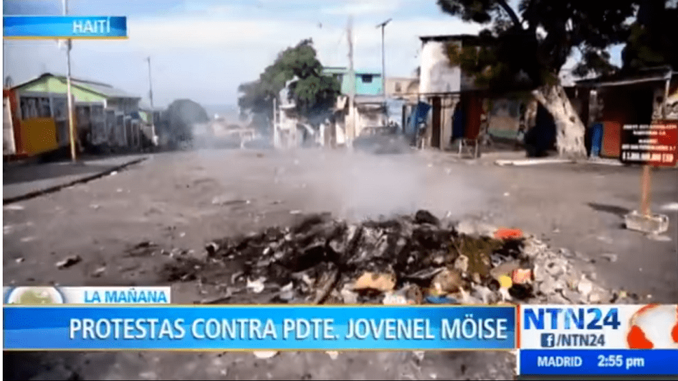 Protestas en Haití