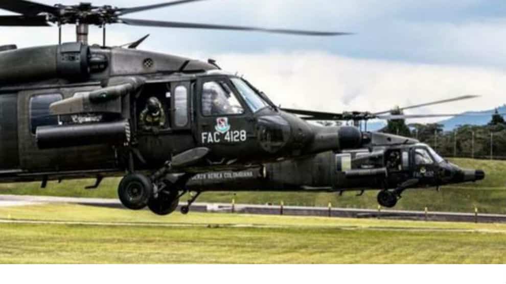 Accidente de helicóptero del Ejército colombiano