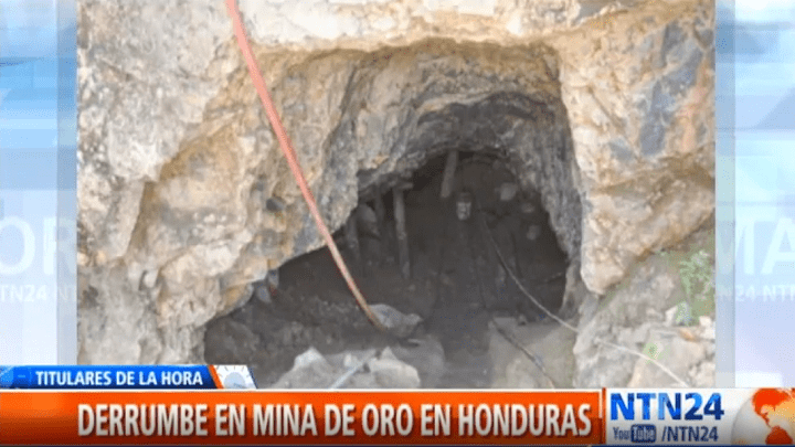Derrumbe de mina en Honduras